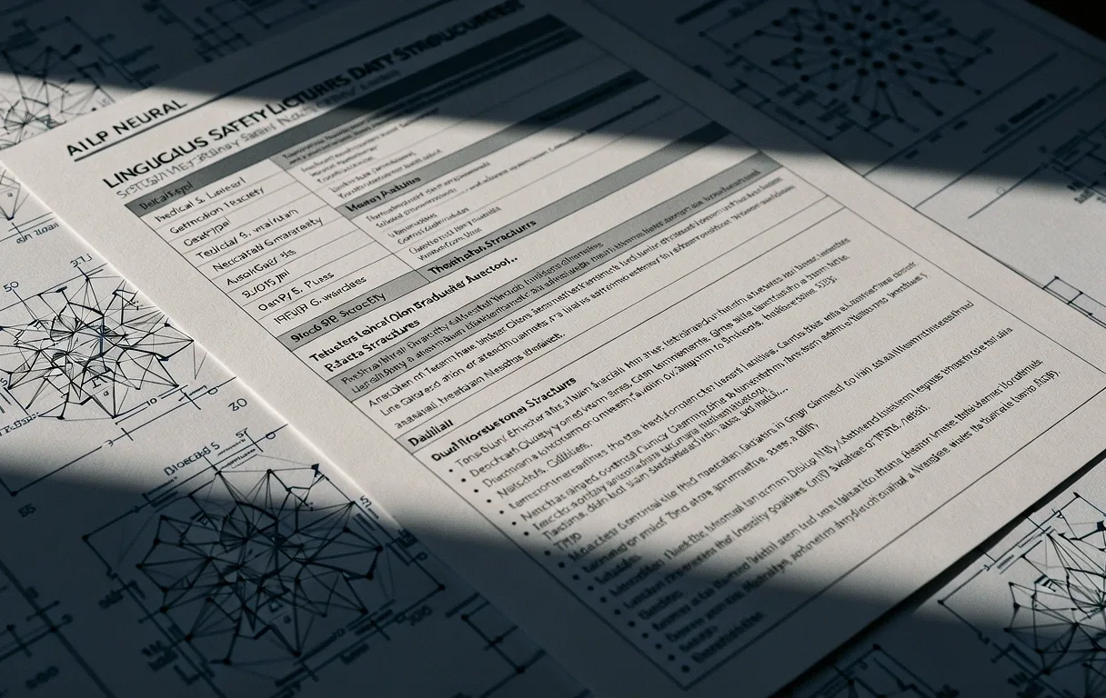 Detail of technical planning and blueprints